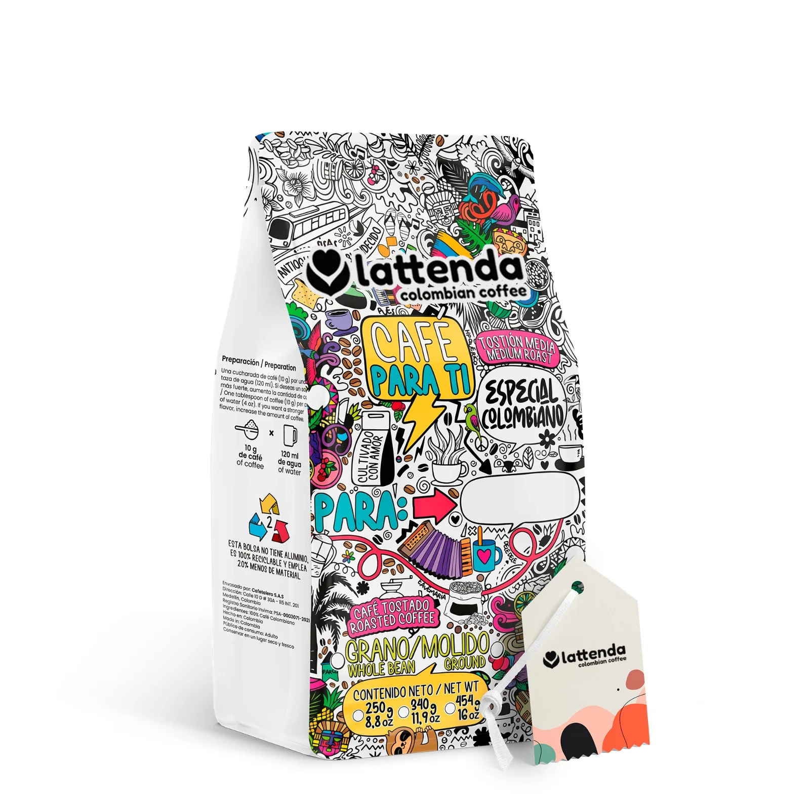 Para Ti Specialty Coffee - You can personalize it for a gift